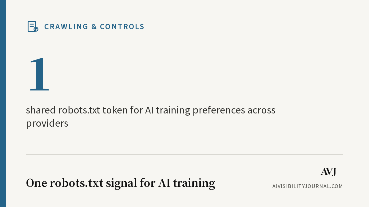 Google, OpenAI and Microsoft back a shared robots.txt signal for AI training